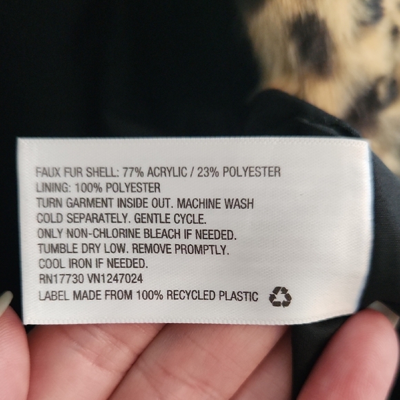 A New Day Leopard Print Faux Fur Coat - Picture 3 of 6